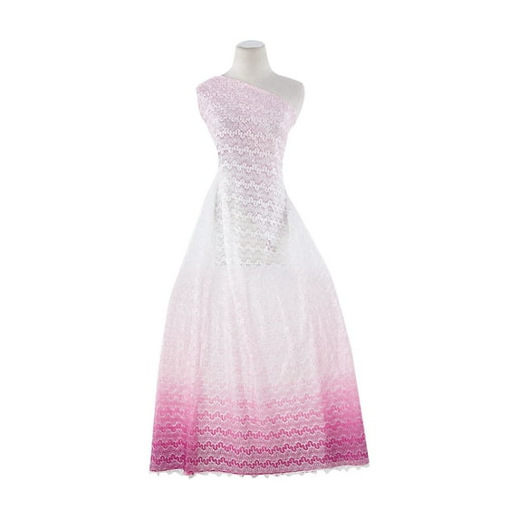 Zelouf Lonie Ombre Lace , Sewing, DIY, Crafts Fabric by the Yard, Raspberry Obsession Ombre, 20 Yard