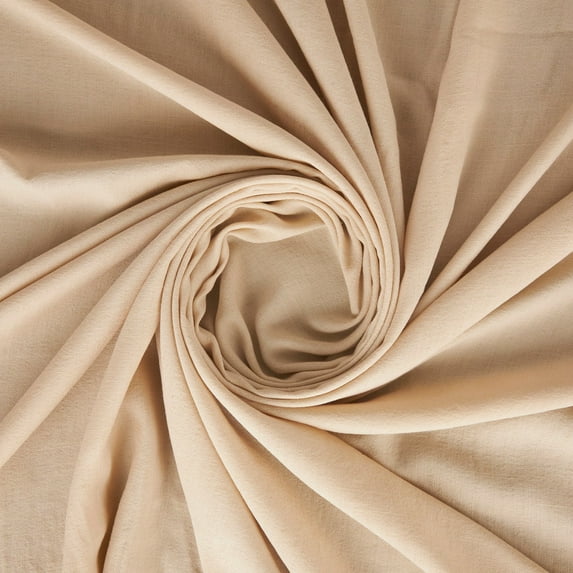 Zelouf Lora Poly Rayon Texture , Sewing, DIY, Crafts Fabric by the Yard, Champagne Flower, 10 Yard