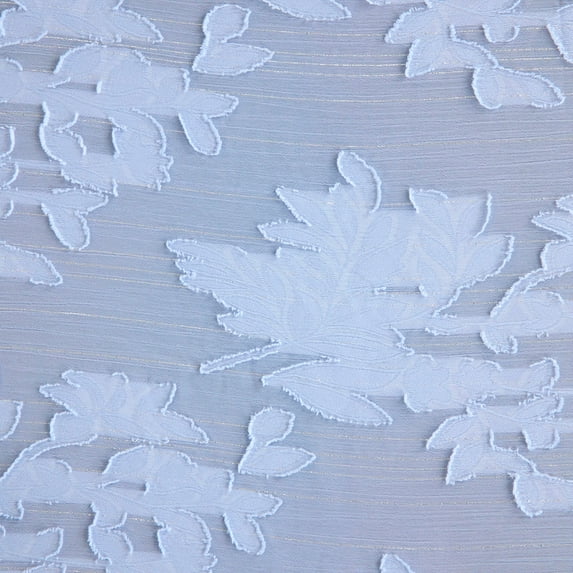 Zelouf Love Floral Jaq Lurex Chiffon , Sewing, DIY, Crafts Fabric by the Yard, Perfect Peri, 3 Yard