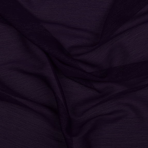 Zelouf Lurex Stripe Yoryu Chiffon, Sewing, DIY, Crafts Fabric by the Yard, Eggplant Lurex, 10 Yard