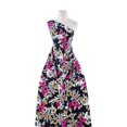 thumbnail image 1 of Zelouf Lush Knit Print  , Sewing, DIY, Crafts Fabric by the Yard, 431 Navy/fuchsia, 1 Yard, 1 of 2
