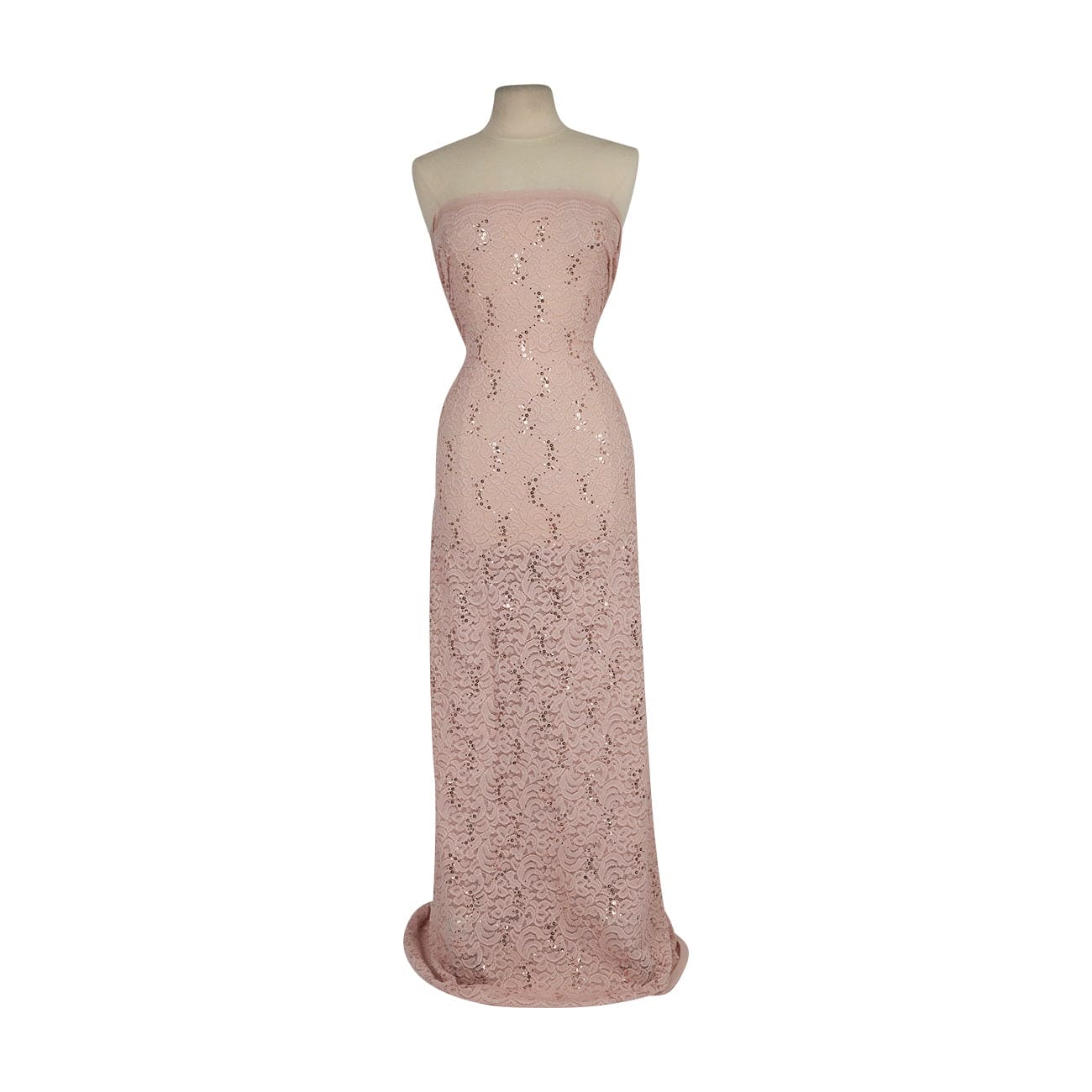 Zelouf Madilyn Stretch Lace W Trans  , Sewing, DIY, Crafts Fabric by the Yard, Blush Flower, 5 Yard