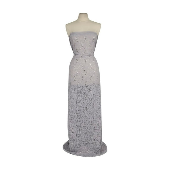 Zelouf Madilyn Stretch Lace W Trans , Sewing, DIY, Crafts Fabric by the Yard, Moon Flower, 10 Yard