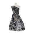 thumbnail image 1 of Zelouf Marcy Embroidered Floral On Tulle  , Sewing, DIY, Crafts Fabric by the Yard, Black/ivory Combo, 3 Yard, 1 of 2