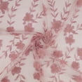 thumbnail image 1 of Zelouf Marissa 3D Floral Embroidery On Mesh  , Sewing, DIY, Crafts Fabric by the Yard, Mauve, 7 Yard, 1 of 5