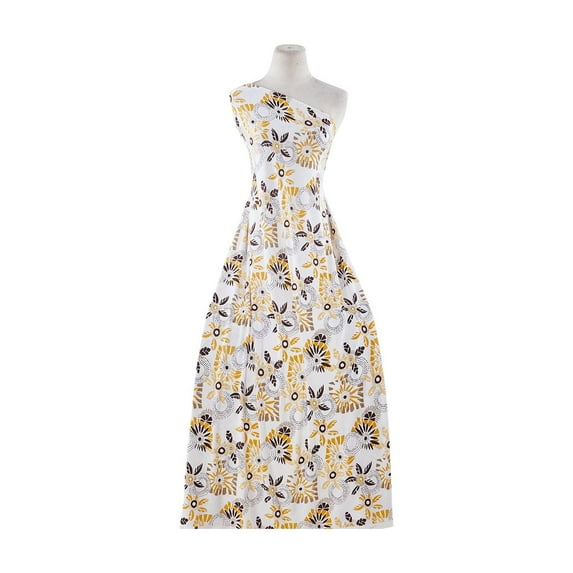 Zelouf Marvel Knit Print , Sewing, DIY, Crafts Fabric by the Yard, 152 Owht/gold, 7 Yard