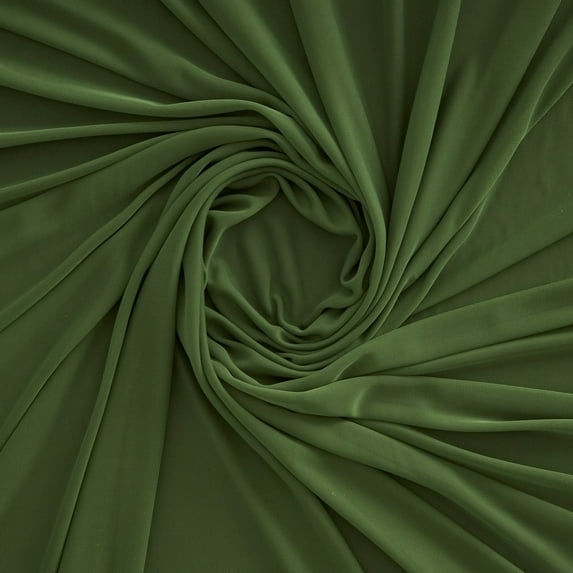 Zelouf Matte Jersey Chiffon , Sewing, DIY, Crafts Fabric by the Yard, Allure Fig, 50 Yard