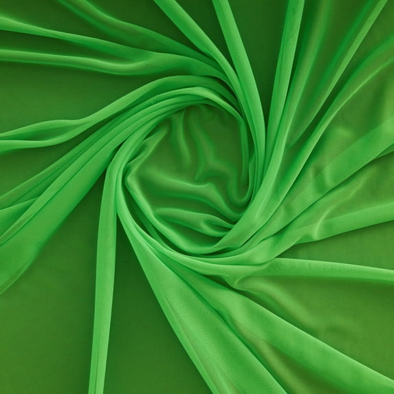 Zelouf Matte Jersey Chiffon , Sewing, DIY, Crafts Fabric by the Yard, Lime Lips, 50 Yard