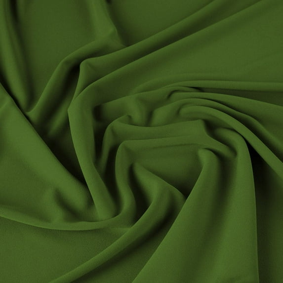 Zelouf Matte Jersey Knit , Sewing, DIY, Crafts Fabric by the Yard, Moss, 1 Yard