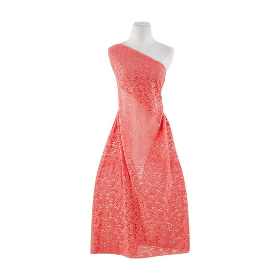 Zelouf Mellisa Lace , Sewing, DIY, Crafts Fabric by the Yard, Coral, 10 Yard