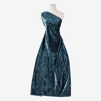 Zelouf Mercury Glitter Ice Velvet , Sewing, DIY, Crafts Fabric by the Yard, Arresting Emerald, 3 Yard