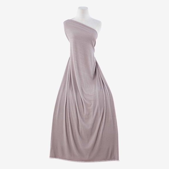 Zelouf Metallic Stripe 56'  , Sewing, DIY, Crafts Fabric by the Yard, Taupe Mist, 3 Yard