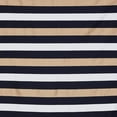 thumbnail image 1 of Zelouf Metallic Stripe Jacquard , Sewing, DIY, Crafts Fabric by the Yard, Ivory/blk/gold, 7 Yard, 1 of 2