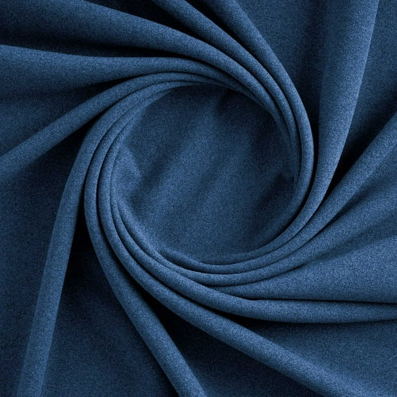 Zelouf Mia Melange Scuba Crepe , Sewing, DIY, Crafts Fabric by the Yard, Charming Royal, 7 Yard