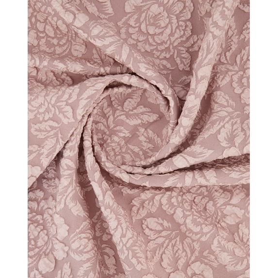 Zelouf Michelle Floral Knit Jacquard , Sewing, DIY, Crafts Fabric by the Yard, Mauve, 7 Yard