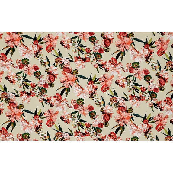 Zelouf Mikado Digital Print Only , Sewing, DIY, Crafts Fabric by the Yard, 636 Orchid/fuch, 1 Yard