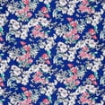 thumbnail image 1 of Zelouf Mikado Print Digital Sample  , Sewing, DIY, Crafts Fabric by the Yard, 433 Navy/fuchsi, 1 Yard, 1 of 2