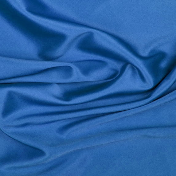 Zelouf Milano Stretch Satin , Sewing, DIY, Crafts Fabric by the Yard, Major Indigo, 1 Yard