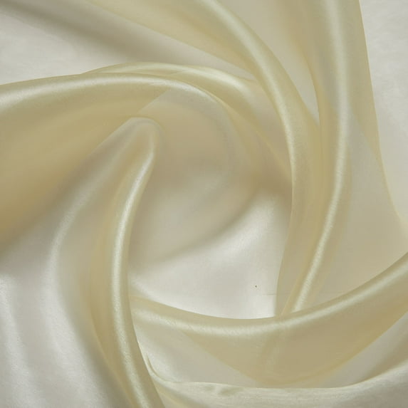 Zelouf Mirror Organza , Sewing, DIY, Crafts Fabric by the Yard, Banana, 50 Yard