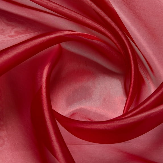 Zelouf Mirror Organza , Sewing, DIY, Crafts Fabric by the Yard, Wine, 7 Yard