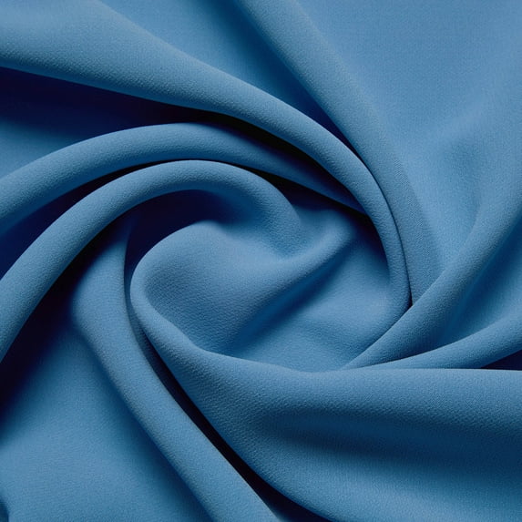 Zelouf Mona Knit Crepe , Sewing, DIY, Crafts Fabric by the Yard, Slate Blue Suede, 1 Yard