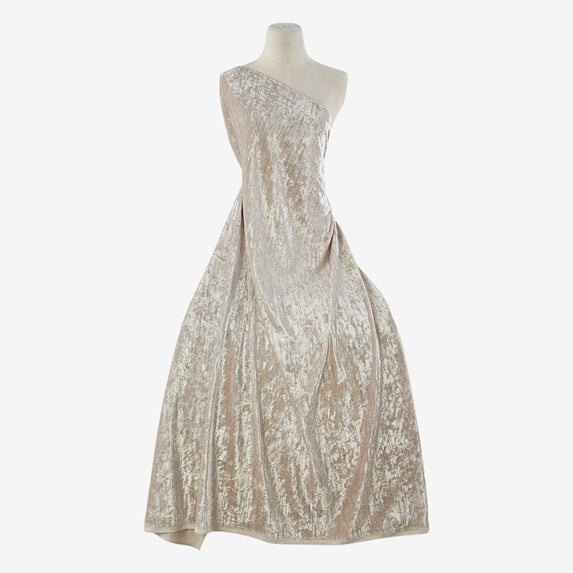 Zelouf Moonsoon Glitter Ice Velvet , Sewing, DIY, Crafts Fabric by the Yard, Elegant Pearl, 10 Yard