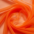 thumbnail image 1 of Zelouf Neon Whisper Chiffon  , Sewing, DIY, Crafts Fabric by the Yard, Neon Tangerine, 20 Yard, 1 of 2