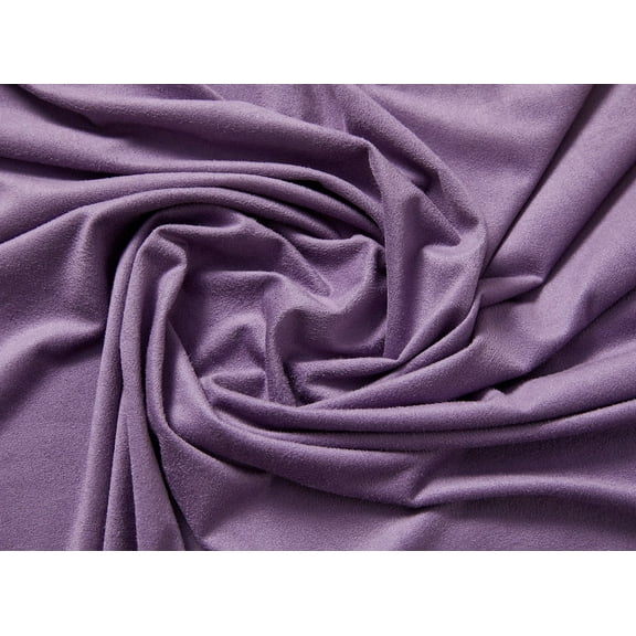Zelouf One Side Suede Solid , Sewing, DIY, Crafts Fabric by the Yard, 693 Deep Lilac, 3 Yard