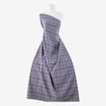 thumbnail image 1 of Zelouf One Stretch Woven Plaid  , Sewing, DIY, Crafts Fabric by the Yard, Grey/purple, 20 Yard, 1 of 2