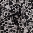 thumbnail image 1 of Zelouf Onika 3D Floral Embroidery On Mesh  , Sewing, DIY, Crafts Fabric by the Yard, Black, 7 Yard, 1 of 5