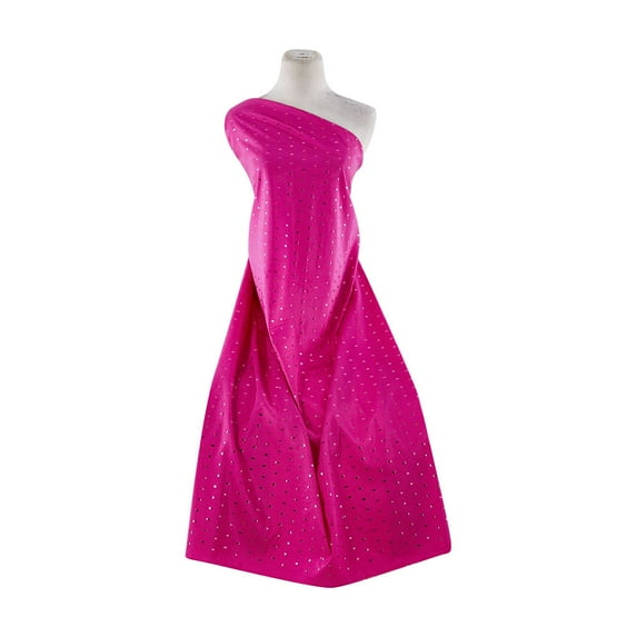Zelouf Oval Trans On Taffeta , Sewing, DIY, Crafts Fabric by the Yard, Jello Fuchsia, 1 Yard