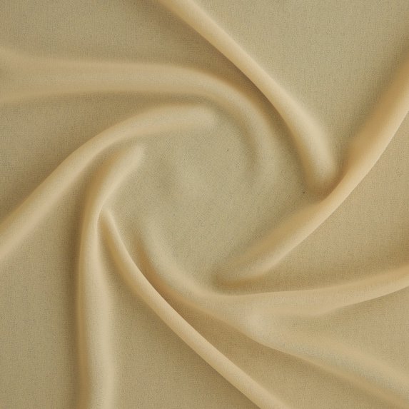 Zelouf Pebble Crepe Georgette , Sewing, DIY, Crafts Fabric by the Yard, Lemon Ice, 7 Yard