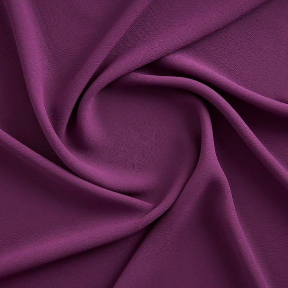 Zelouf Pebble Crepe Georgette , Sewing, DIY, Crafts Fabric by the Yard, Ruby Rum, 20 Yard