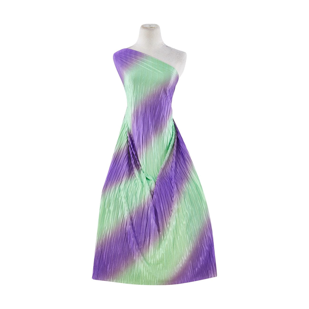 Zelouf Pleated Bias Ombre Bodre Knit , Sewing, DIY, Crafts Fabric by ...