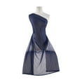 thumbnail image 1 of Zelouf Pleated Tulle With Allover Glitter  , Sewing, DIY, Crafts Fabric by the Yard, Navy, 3 Yard, 1 of 2