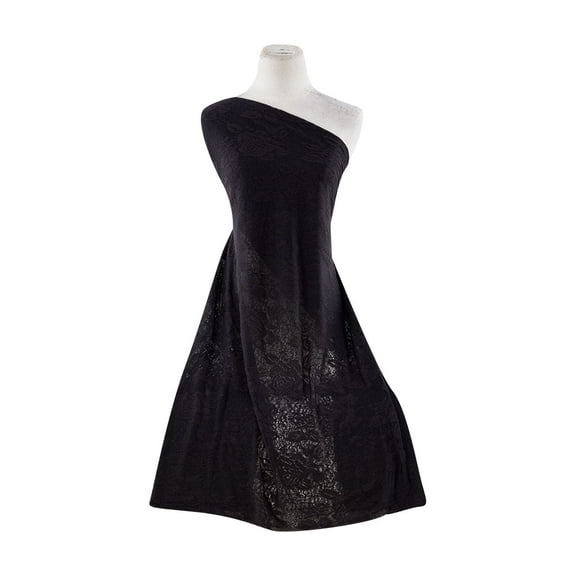 Zelouf Polyester Rayon Cotton Stripe Jacquard , Sewing, DIY, Crafts Fabric by the Yard, 999 Blk, 3 Yard