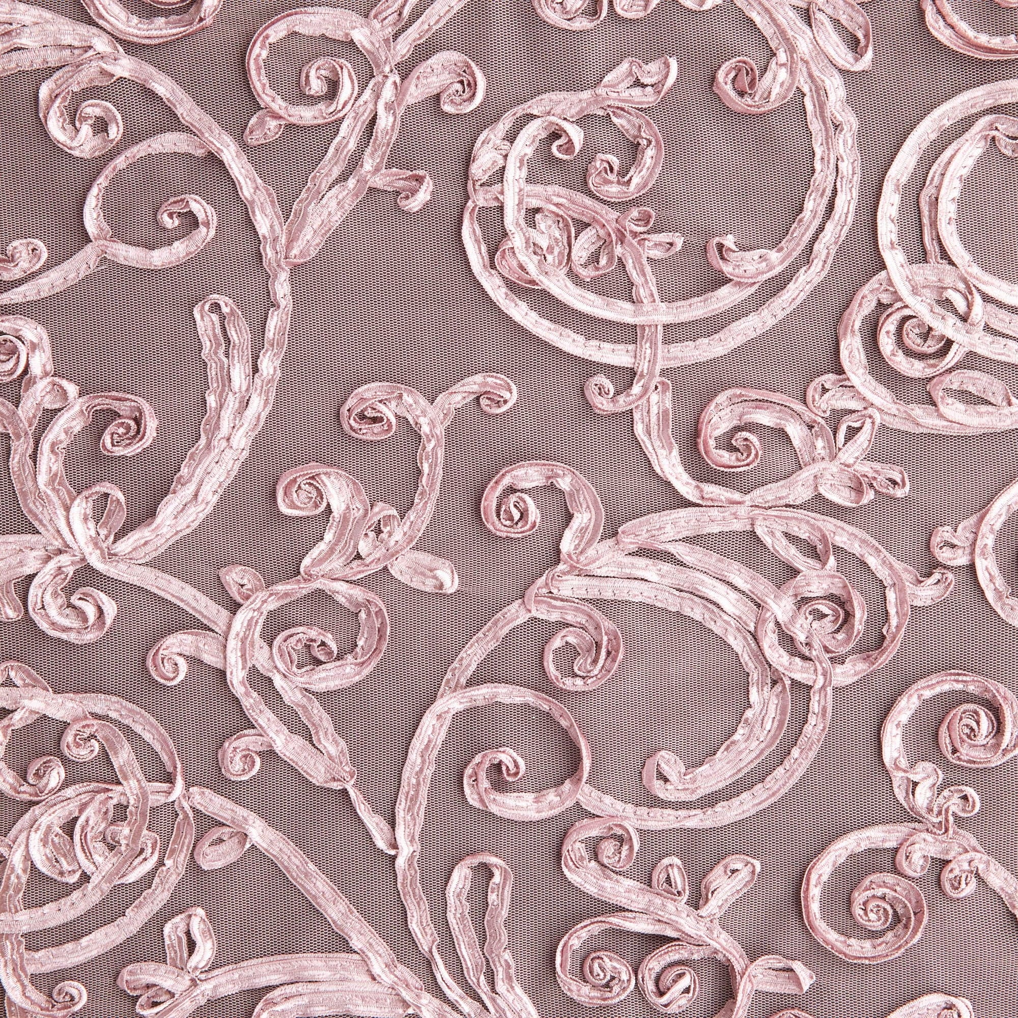 Zelouf Prime Ribbon Embroidery On Mesh , Sewing, DIY, Crafts Fabric by ...