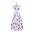 thumbnail image 1 of Zelouf Print On Challis  , Sewing, DIY, Crafts Fabric by the Yard, 164 Wht/lilac, 1 Yard, 1 of 2