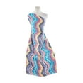 thumbnail image 1 of Zelouf Print On Challis  , Sewing, DIY, Crafts Fabric by the Yard, 473 Navy/citron, 5 Yard, 1 of 2