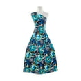 thumbnail image 1 of Zelouf Print On Ity  , Sewing, DIY, Crafts Fabric by the Yard, 947 Blk/blue, 7 Yard, 1 of 2