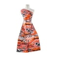 thumbnail image 1 of Zelouf Print On Ity  , Sewing, DIY, Crafts Fabric by the Yard, 988 Blk/coral, 7 Yard, 1 of 2