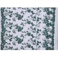 thumbnail image 1 of Zelouf Quendy Floral Emboridery Mesh , Sewing, DIY, Crafts Fabric by the Yard, Black/hunter, 1 Yard, 1 of 2