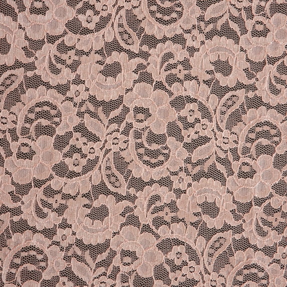 Zelouf Ravie Foil Lace , Sewing, DIY, Crafts Fabric by the Yard, Calm Blush, 10 Yard