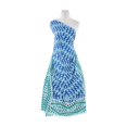 thumbnail image 1 of Zelouf Rayon Lawn Print  , Sewing, DIY, Crafts Fabric by the Yard, 147 Blue/jade, 7 Yard, 1 of 2