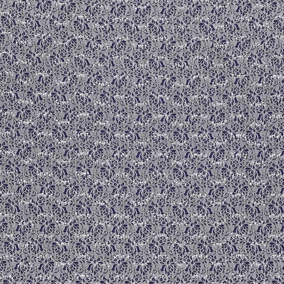 Zelouf Reine Contrast Corded Trans Lace , Sewing, DIY, Crafts Fabric by the Yard, Navy Bliss/ivory, 3 Yard