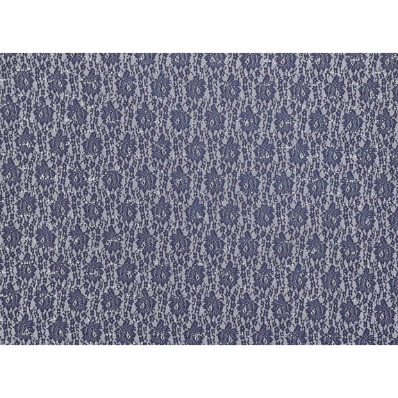 Zelouf Remarkable Floral Trans Scallop , Sewing, DIY, Crafts Fabric by the Yard, Steel Mystery, 1 Yard