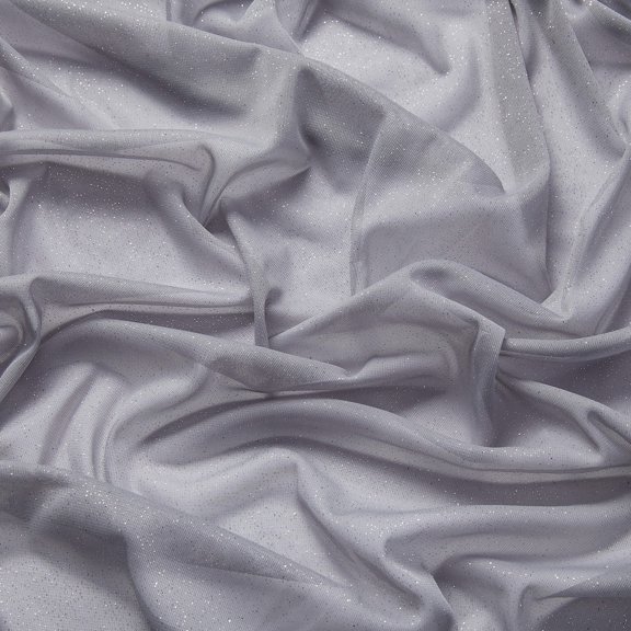 Zelouf Roller Glitter Chiffon , Sewing, DIY, Crafts Fabric by the Yard, Elegant Iron, 7 Yard