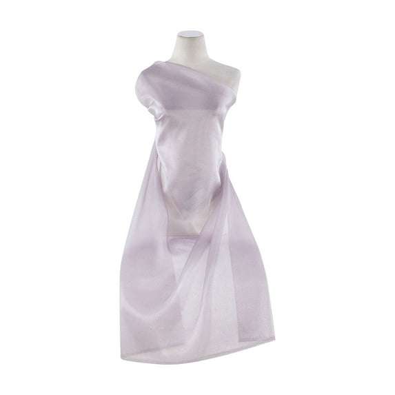 Zelouf Roller Glitter On Iridesent Organza , Sewing, DIY, Crafts Fabric by the Yard, Lilac/multi, 10 Yard