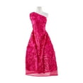 thumbnail image 1 of Zelouf Rose And Sequins On Tulle  , Sewing, DIY, Crafts Fabric by the Yard, Plum, 3 Yard, 1 of 2