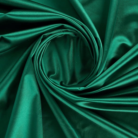 Zelouf Royal Satin , Sewing, DIY, Crafts Fabric by the Yard, Emerald, 5 Yard